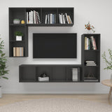 4 Piece Tv Cabinet Set Engineered Wood