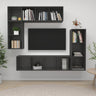 4 Piece Tv Cabinet Set Engineered Wood