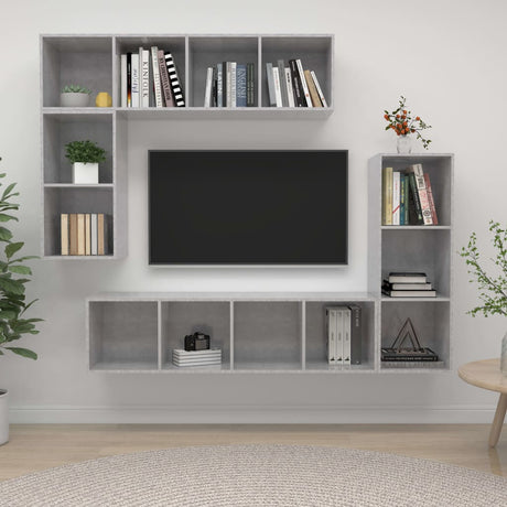 4 Piece Tv Cabinet Set Engineered Wood
