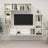 4 Piece Tv Cabinet Set Engineered Wood