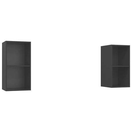 Wall-Mounted Tv Cabinets 2 Pcs Engineered Wood