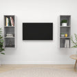 Wall-Mounted Tv Cabinets 2 Pcs Engineered Wood