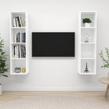 Wall-Mounted Tv Cabinets 2 Pcs Engineered Wood