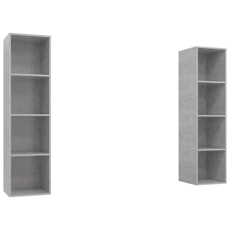 Wall-Mounted Tv Cabinets 2 Pcs Engineered Wood