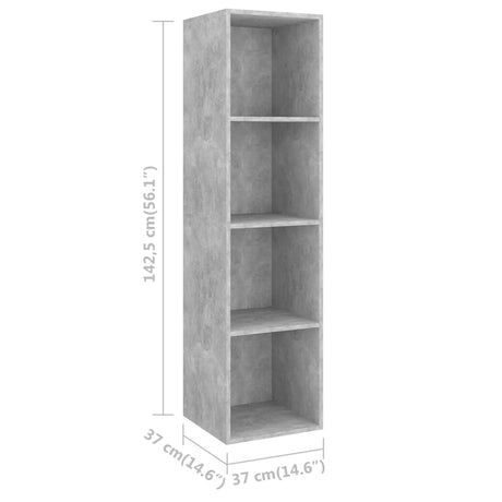 Wall-Mounted Tv Cabinets 2 Pcs Engineered Wood