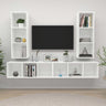 Wall-Mounted Tv Cabinets 4 Pcs Engineered Wood