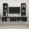 Wall-Mounted Tv Cabinets 4 Pcs Engineered Wood