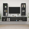 Wall-Mounted Tv Cabinets 4 Pcs Engineered Wood