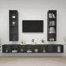 Wall-Mounted Tv Cabinets 4 Pcs Engineered Wood