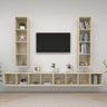 Wall-Mounted Tv Cabinets 4 Pcs Engineered Wood