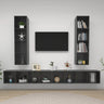 Wall-Mounted Tv Cabinets 4 Pcs Engineered Wood