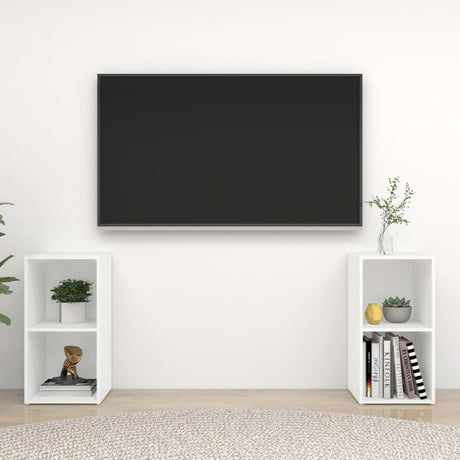 Tv Cabinets 2 Pcs 72X35X Engineered Wood