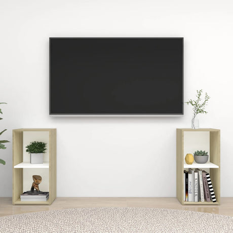 Tv Cabinets 2 Pcs 72X35X Engineered Wood