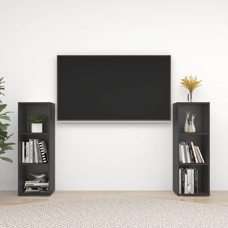 Tv Cabinets 2 Pcs 72X35X Engineered Wood