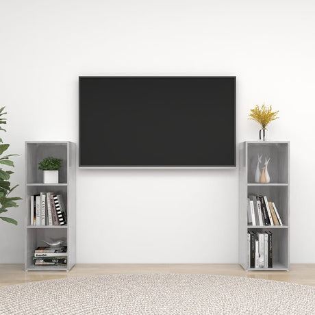 Tv Cabinets 2 Pcs 72X35X Engineered Wood