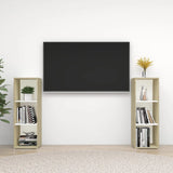 Tv Cabinets 2 Pcs 72X35X Engineered Wood