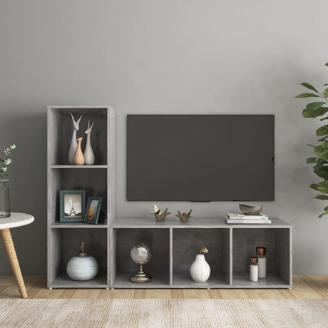 Tv Cabinets 2 Pcs Engineered Wood