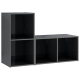 Tv Cabinets 2 Pcs Engineered Wood