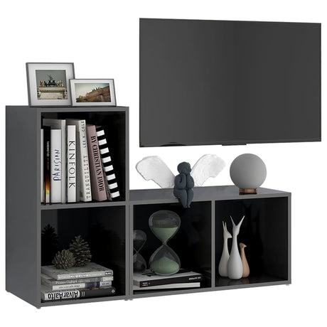 Tv Cabinets 2 Pcs Engineered Wood