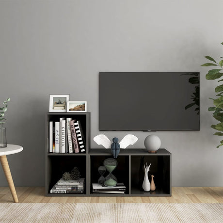 Tv Cabinets 2 Pcs Engineered Wood