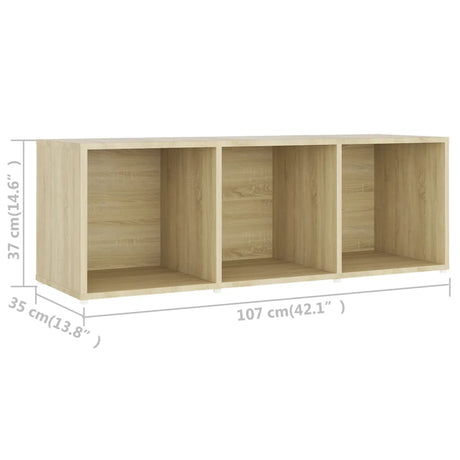 Tv Cabinets 3 Pcs 107X35X37 Cm Engineered Wood