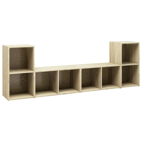 Tv Cabinets 4 Pcs 72X35X36.5 Cm Engineered Wood