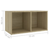 Tv Cabinets 4 Pcs 72X35X36.5 Cm Engineered Wood