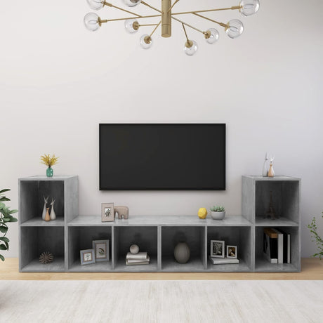 Tv Cabinets 4 Pcs 72X35X36.5 Cm Engineered Wood