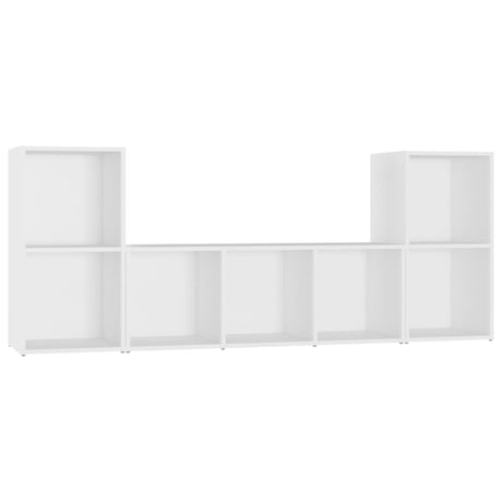 3 Piece Tv Cabinet Set Engineered Wood
