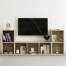 3 Piece Tv Cabinet Set Engineered Wood
