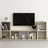 3 Piece Tv Cabinet Set Engineered Wood