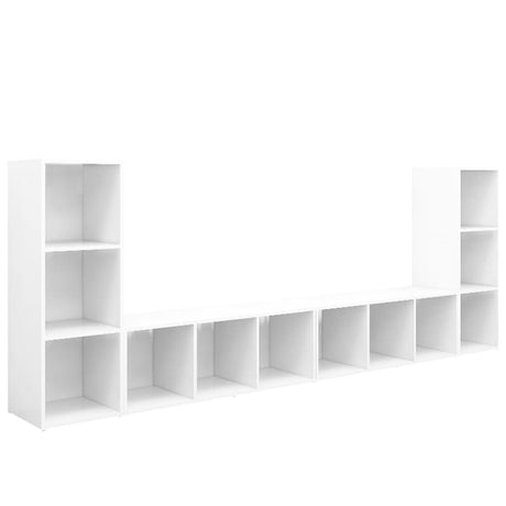 Tv Cabinets 4 Pcs 107X35X37 Cm Engineered Wood