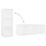 Tv Cabinets 4 Pcs 107X35X37 Cm Engineered Wood