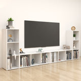 Tv Cabinets 4 Pcs 107X35X37 Cm Engineered Wood
