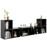 6 Piece Tv Cabinet Set Engineered Wood