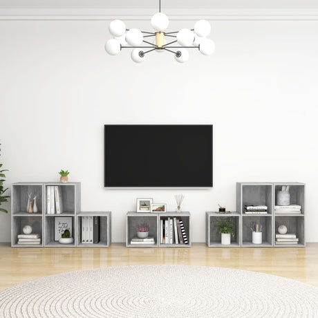 8 Piece Tv Cabinet Set Engineered Wood