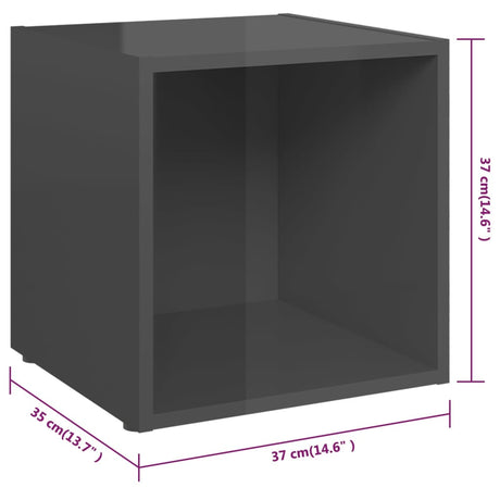 8 Piece Tv Cabinet Set Engineered Wood