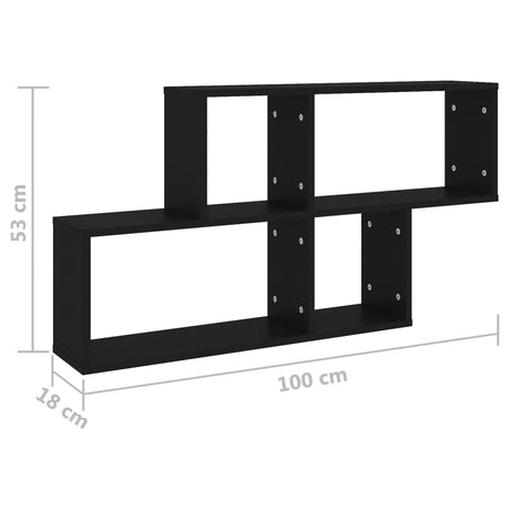 Wall Shelf 100X18X53 Cm Engineered Wood