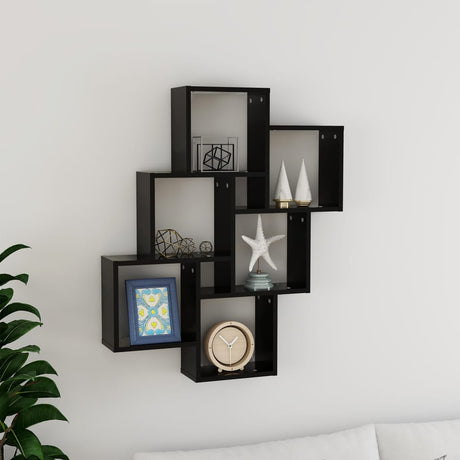 Wall Cube Shelf 78X15X93 Cm Engineered Wood