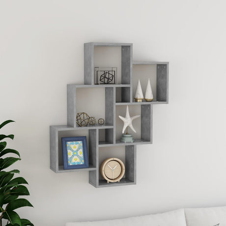 Wall Cube Shelf 78X15X93 Cm Engineered Wood