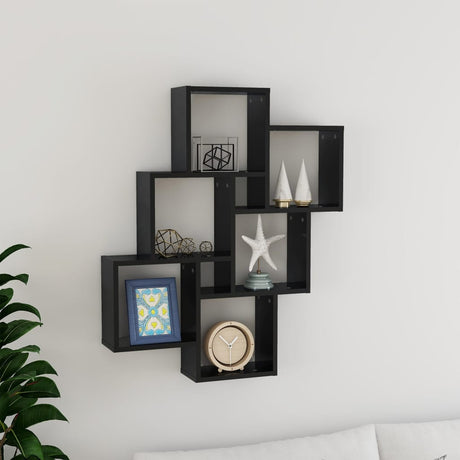 Wall Cube Shelf 78X15X93 Cm Engineered Wood