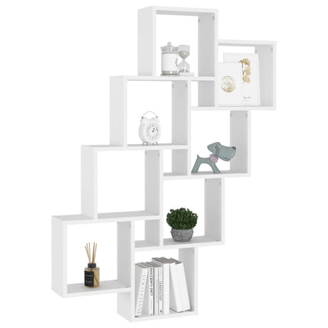 Wall Cube Shelf 90X15X119 Cm Engineered Wood