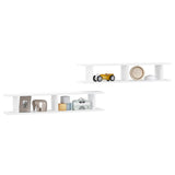 Wall Shelf 2 Pcs Engineered Wood