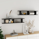 Wall Shelf 2 Pcs Engineered Wood