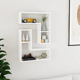 Wall Shelf 2 Pcs 50X15X50 Cm Engineered Wood