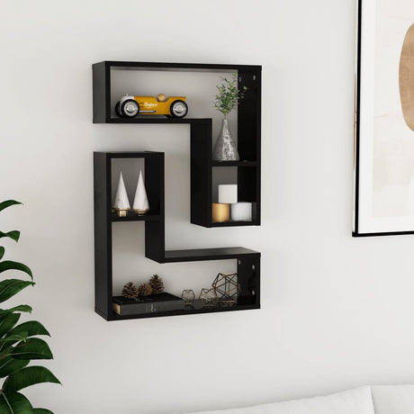 Wall Shelf 2 Pcs 50X15X50 Cm Engineered Wood