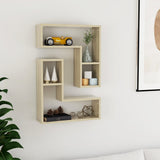 Wall Shelf 2 Pcs 50X15X50 Cm Engineered Wood