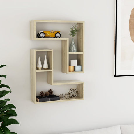 Wall Shelf 2 Pcs 50X15X50 Cm Engineered Wood