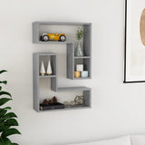 Wall Shelf 2 Pcs 50X15X50 Cm Engineered Wood