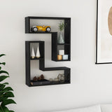 Wall Shelf 2 Pcs 50X15X50 Cm Engineered Wood